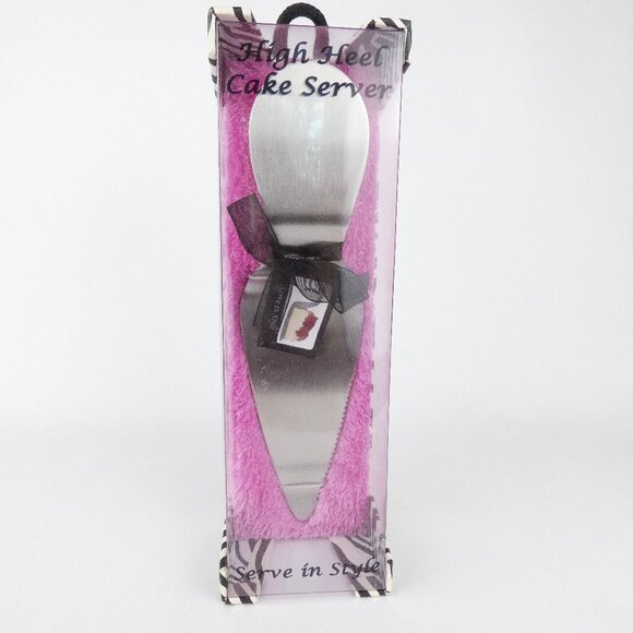 High Heel Cake Server Zebra Black White Magnetic Heel Wild Eye Designs NEW - Picture 1 of 15